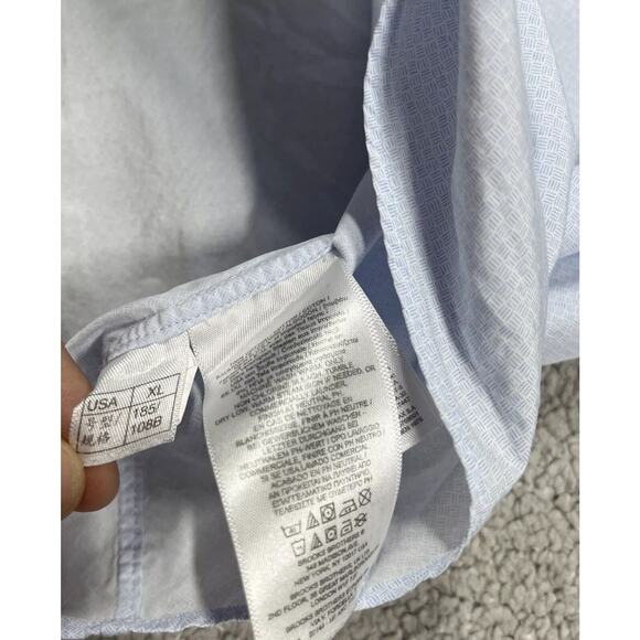 Brooks Brothers Button Down Shirt Mens Extra Large Made In USA Italian Fabric - Picture 5 of 12